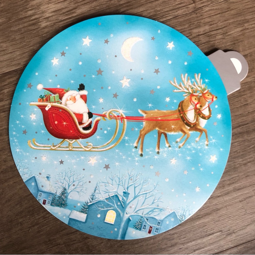 Festive Santa and Reindeer Holiday Boxed cards
